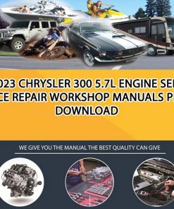 2023 Chrysler 300 5.7L Engine Service Repair Workshop Manuals PDF Download